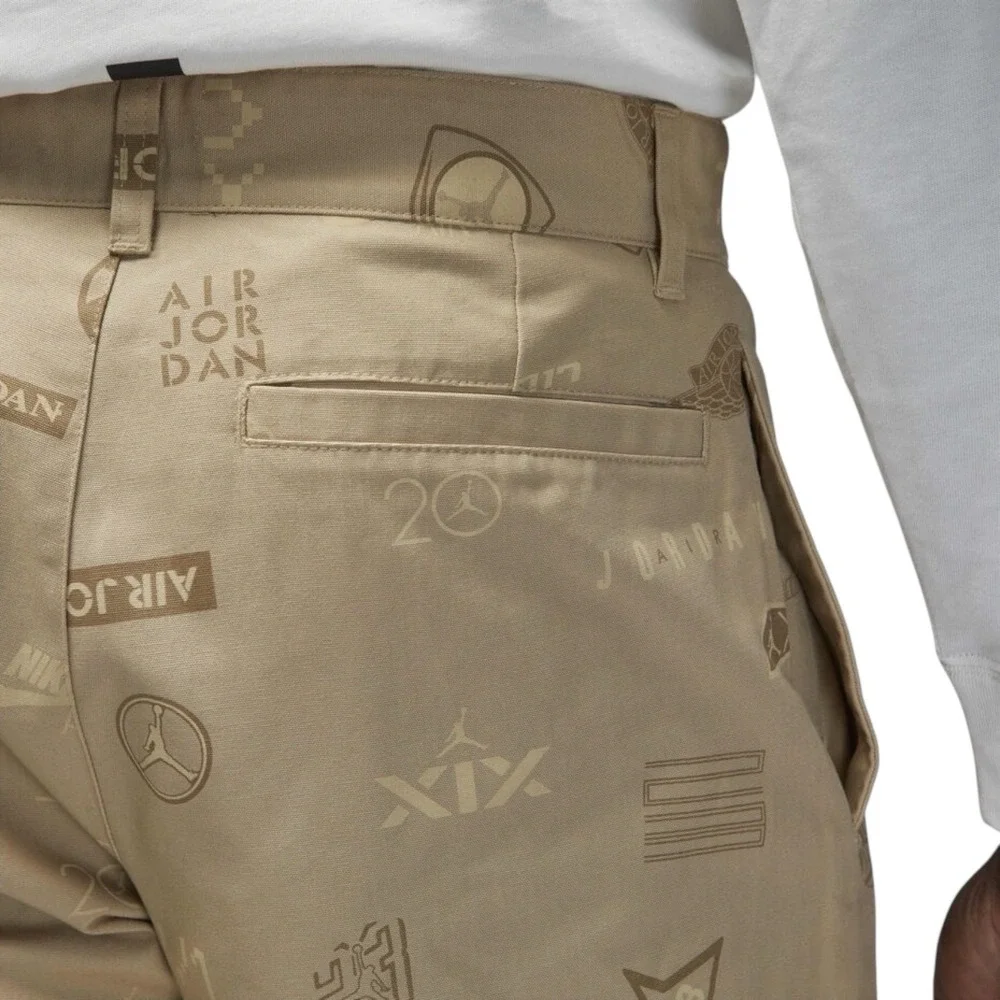 Nike‎ Air Jordan Men's Flight Heritage Woven Khaki Pants Size 30 - Orig $215